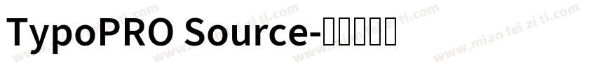 TypoPRO Source字体转换
